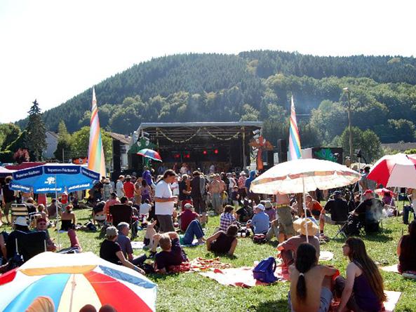 Ideale Festivalatmosphäre im Odenwald (Foto: Mani Neumeier)