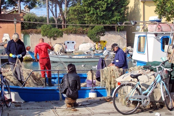 Authentisches Fischerleben in Grado (Foto: Eberhard Fohrer)