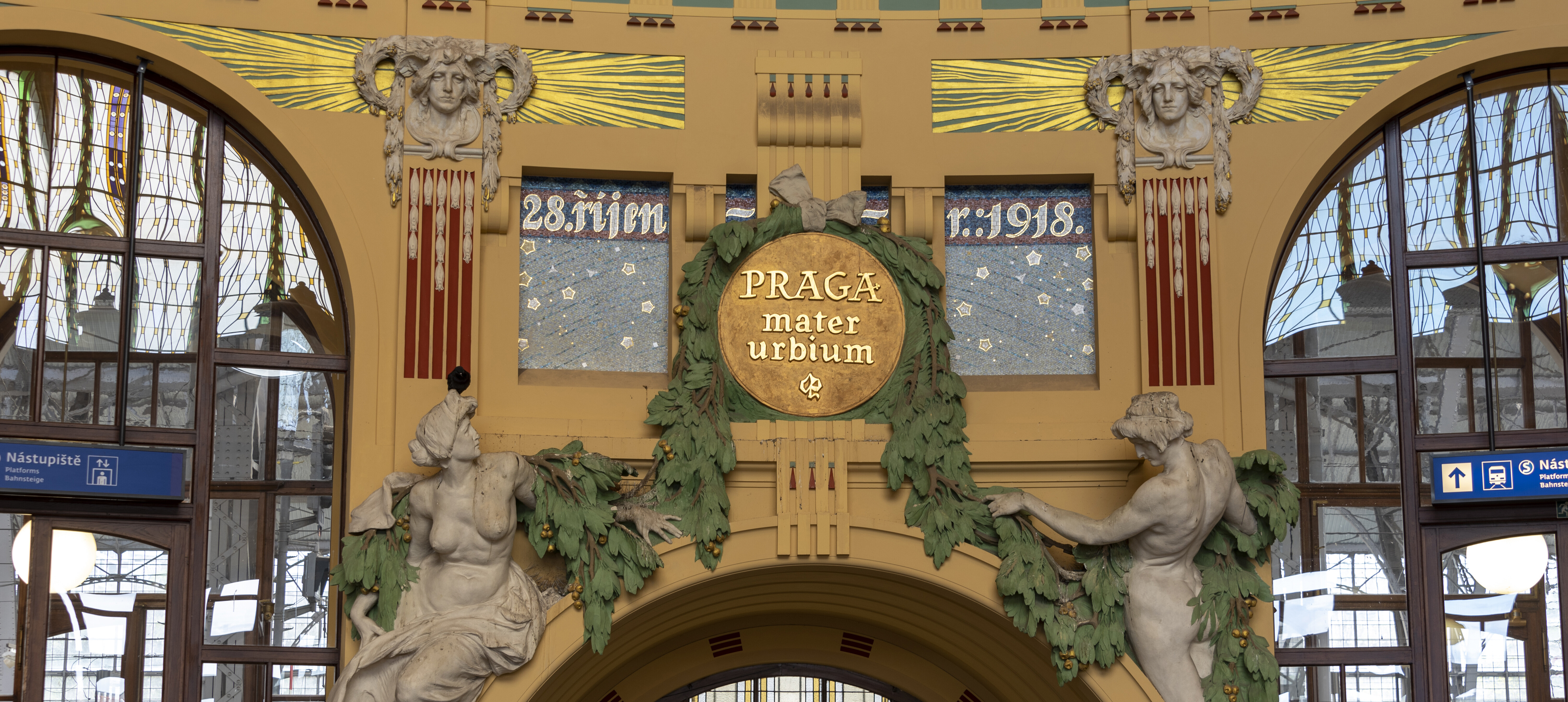 Jugendstilhalle, Prager Hauptbahnhof
