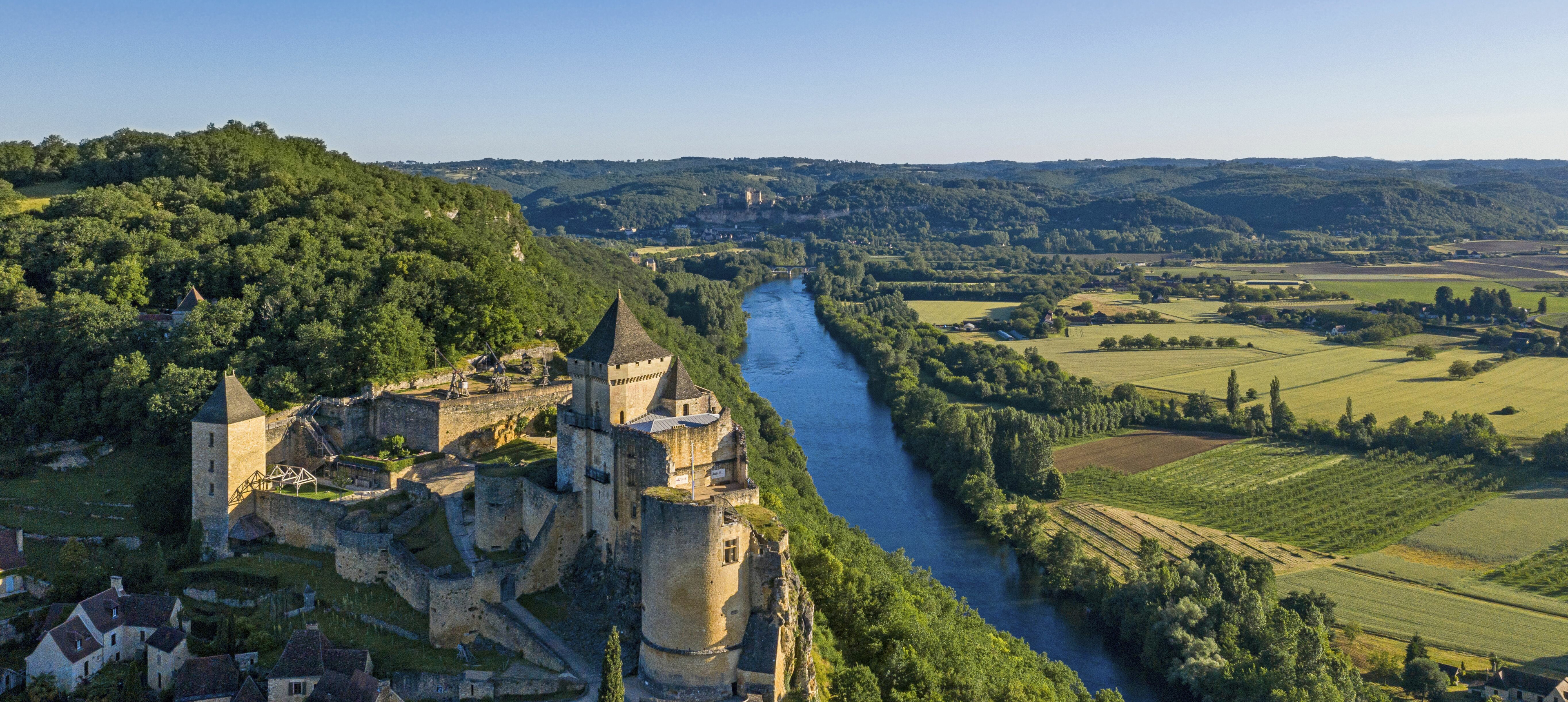 Burg Castelnaud, Oberes Dordogne-Tal im Schwarzen Périgord
