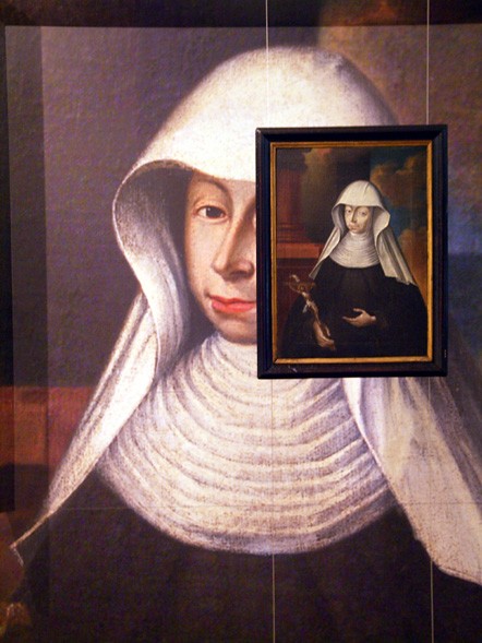 Crescentia in einem Votivbild aus dem Stadtmuseum Kaufbeuren.