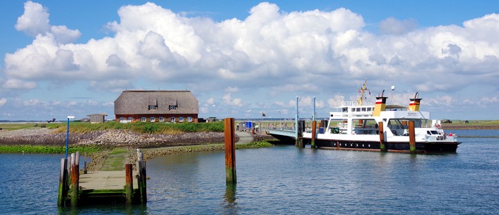 Wer Hallig Hooge bewusst verpasst, landet an der Rixwarf auf Langeneß (Foto: Dieter Katz)