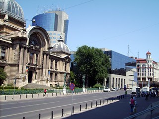 Die Prachtstraße Calea Victoriei in Bukarest