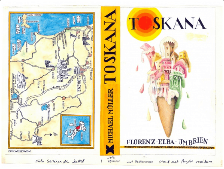 Die legendäre Toskana-Eistüte. Das Cover der 1. Auflage