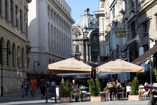 Das stimmungsvolle Altstadt-Viertel Lipscani in Bukarest. (Foto: Diana St&#259;nescu)