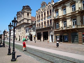 Die Fußgängerzone Hlavná ist gesäumt von vielen historischen Gebäuden. (Foto: André Micklitza)