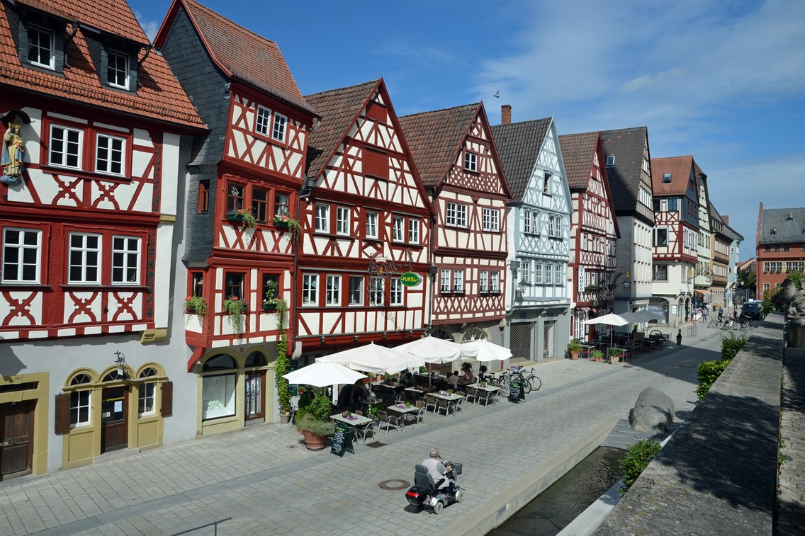 Fachwerk wohin das Auge reicht - Ochsenfurt ist eine der lieblichen Kleinstädte Frankens