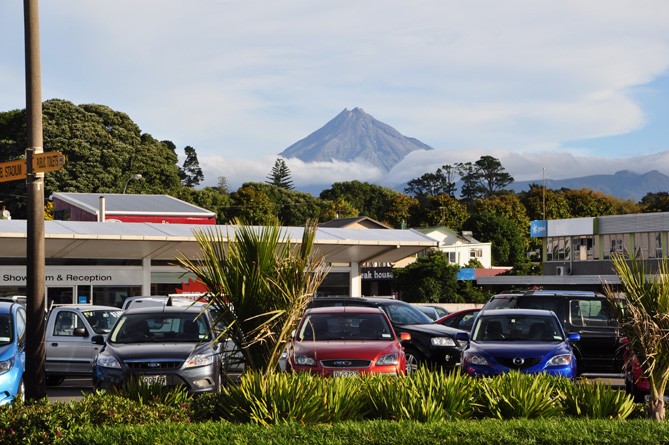 New Plymouth &ndash; möglicher Start- und Endpunkt einer Tagestour auf den Taranaki (Foto: Dietrich Höllhuber)